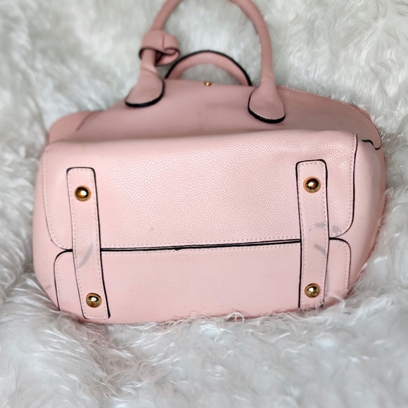 Vintage Pink Vegan Leather Handbag - Picture 4 of 7